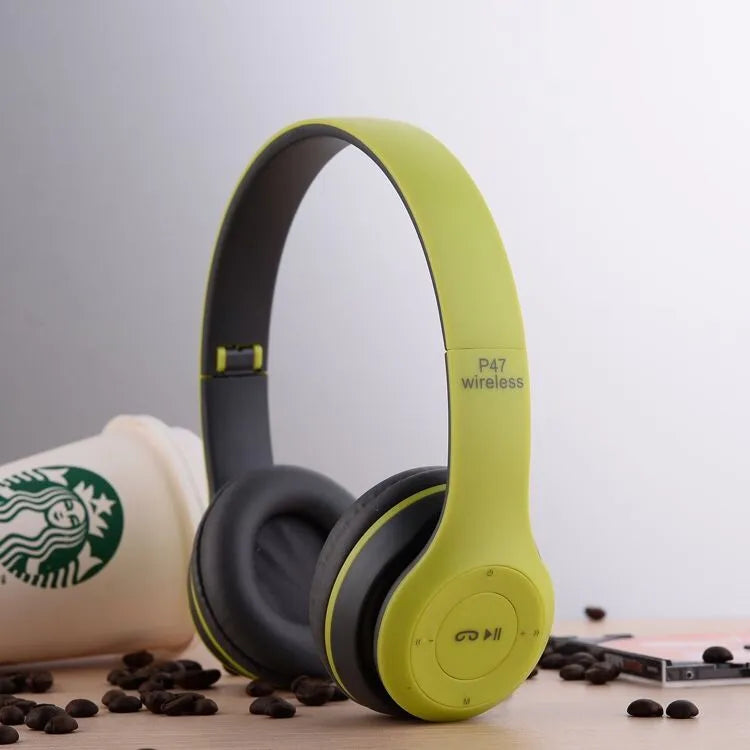 Orignal P47 Wireless Headset Bluetooth Foldable On-Ear Headphone
