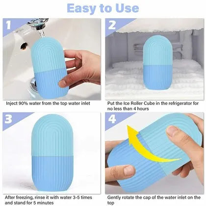 BEAUTY ICE ROLLER FOR FACE MASSAGER & EYE REUSABLE FACE ROLLERS FACIAL