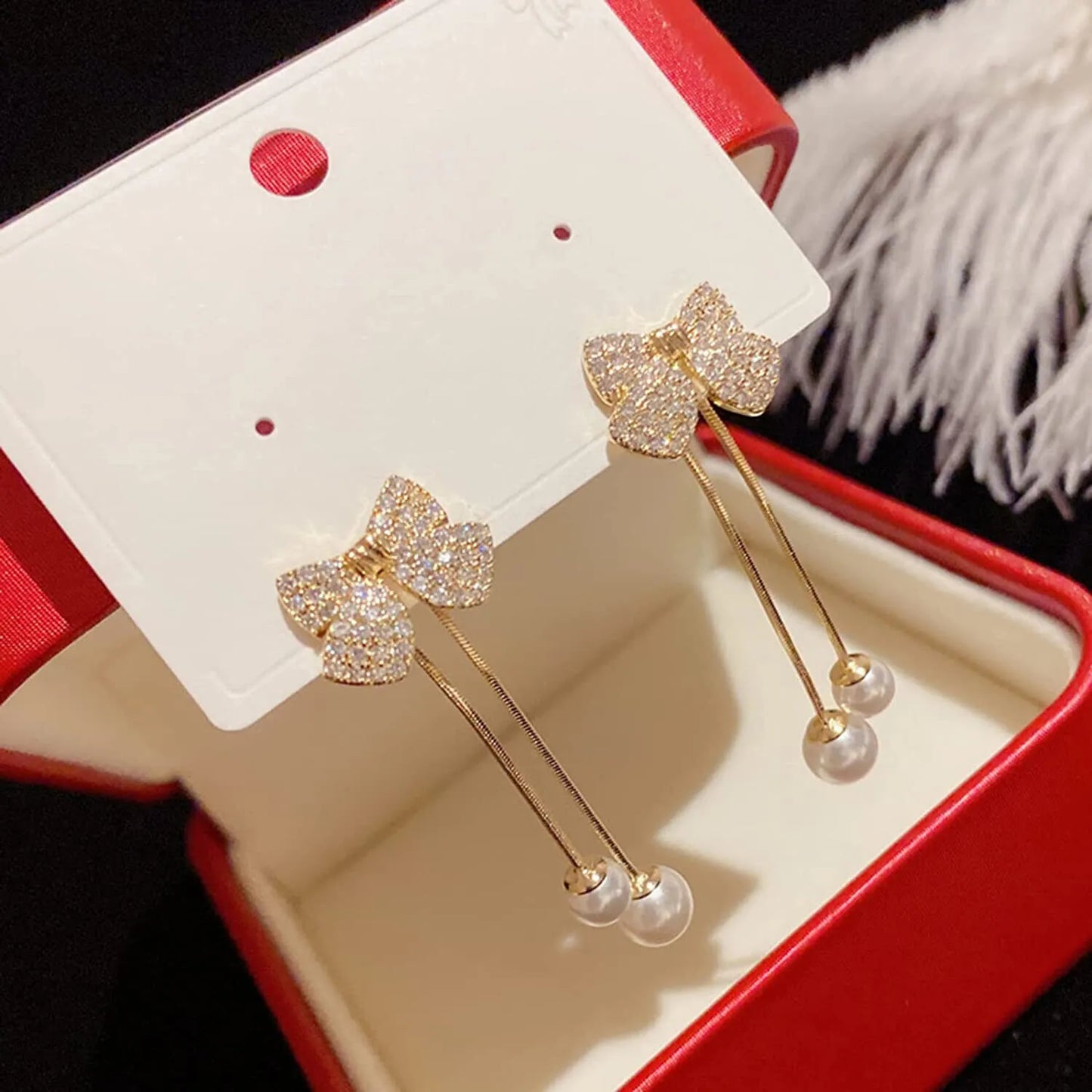 Best Selling Women Bow Earrings Korean Fashion Earring Products Cute Jewelry for Girls