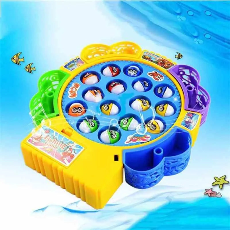 Fun Fishing Game Toy: 4 Sticks and Music for Entertaining Kids’ Fishing Adventures