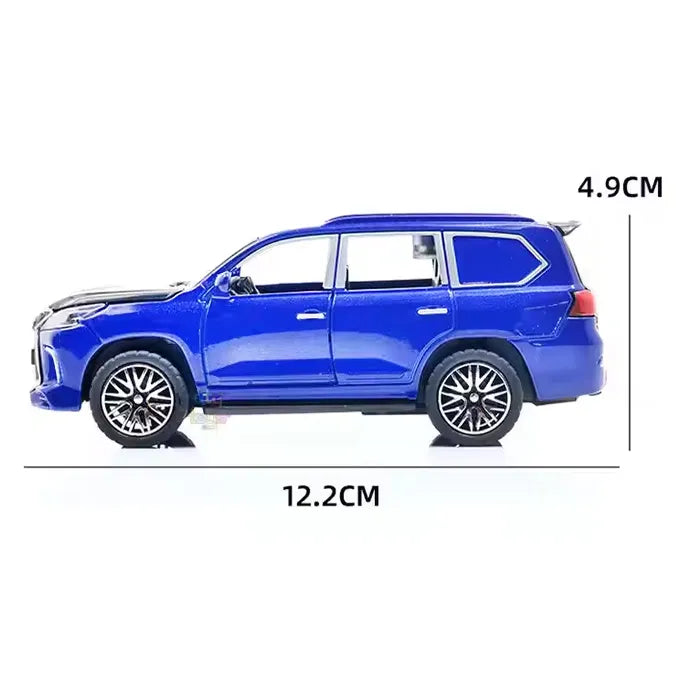 Lexus Land Cruiser Prado - Black Alloy Die-Cast Sports Toy Car