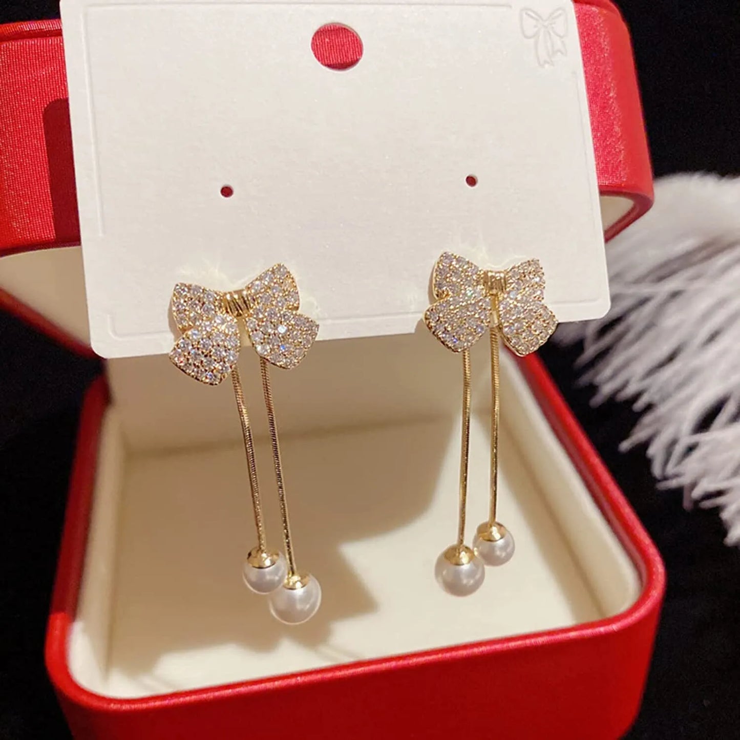 Best Selling Women Bow Earrings Korean Fashion Earring Products Cute Jewelry for Girls
