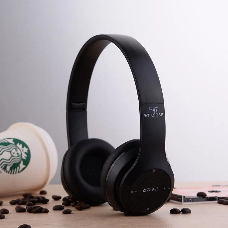 Orignal P47 Wireless Headset Bluetooth Foldable On-Ear Headphone