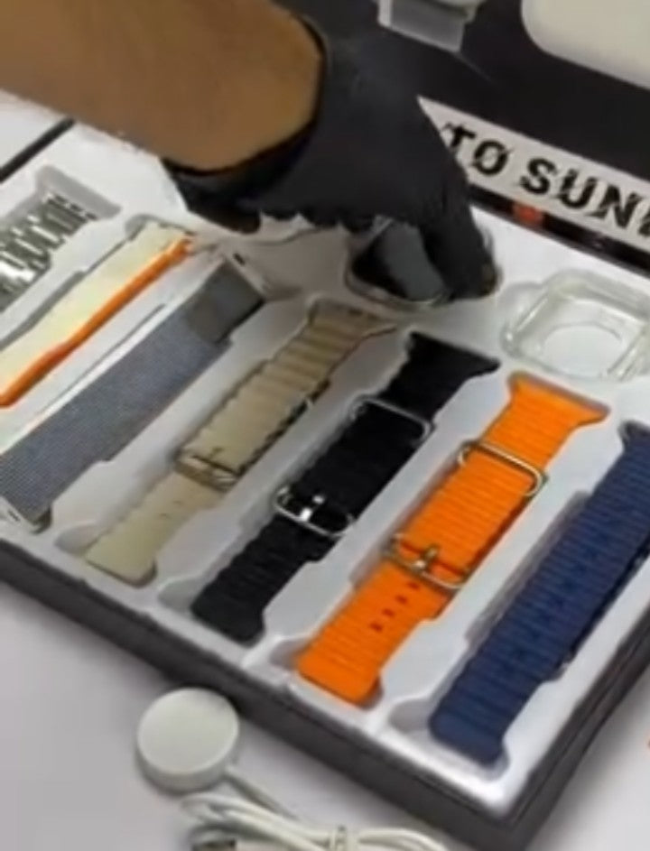 7 in 1 Smart Watch - 7 Straps Smart watch Ultra watch 8 for Gift - 7in1 Smart watch for Boys