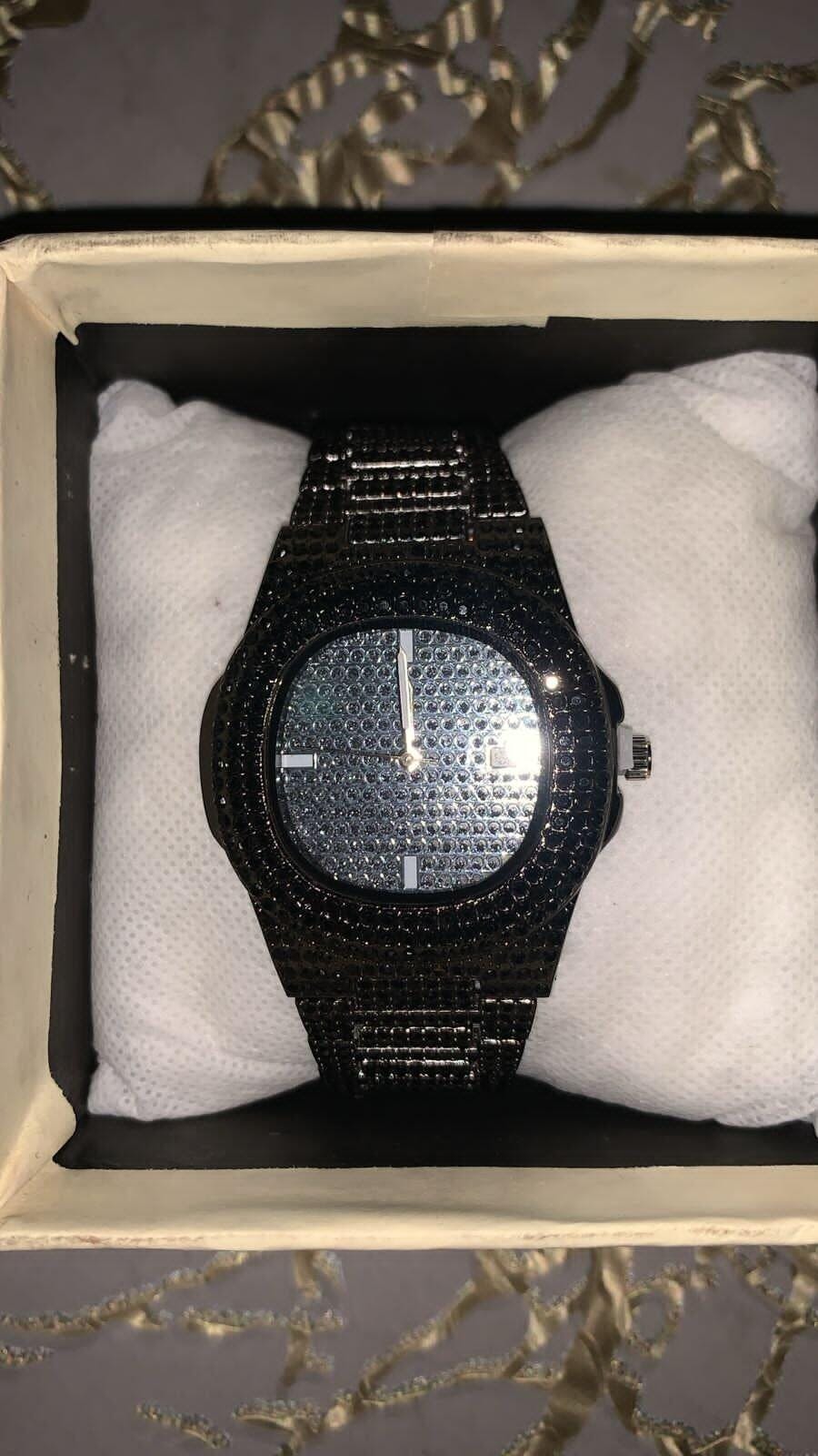Iced out watch