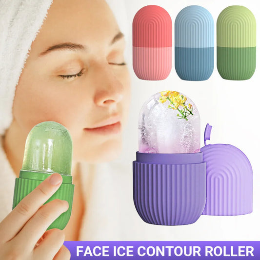 BEAUTY ICE ROLLER FOR FACE MASSAGER & EYE REUSABLE FACE ROLLERS FACIAL