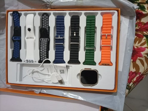7 in 1 Smart Watch - 7 Straps Smart watch Ultra watch 8 for Gift - 7in1 Smart watch for Boys