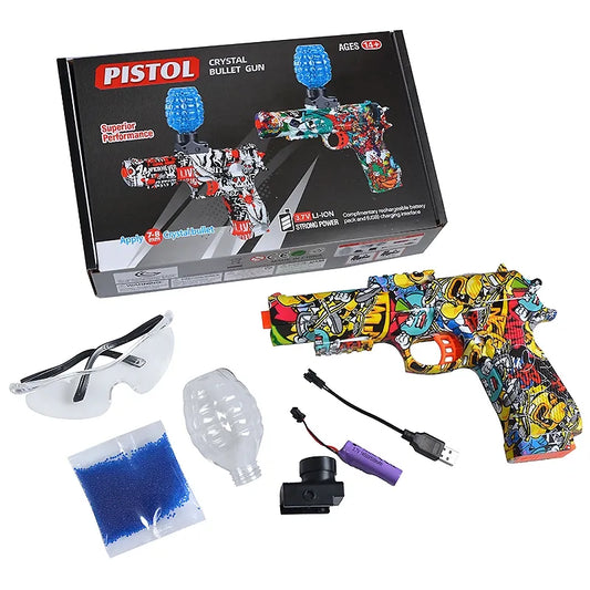 Electric Gel Blaster Glock Gun Toy Automatic Rechargeable Toy gun Electric Shooting Childre