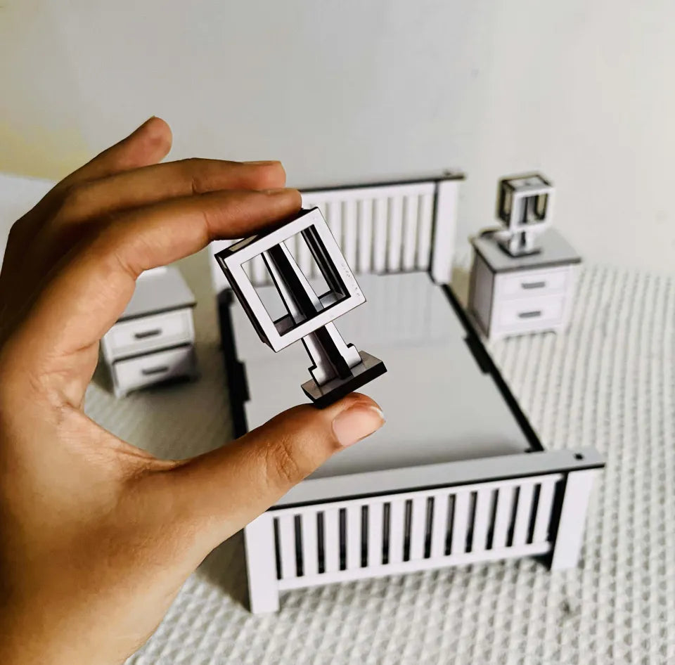 1:12 Scale Bedroom Set For doll House Furniture  | kidd