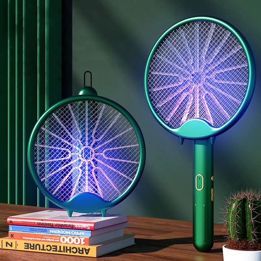 3000V Electric Mosquito Racket Mosquito Killer Lamp USB Rechargeable Foldable Mosquito