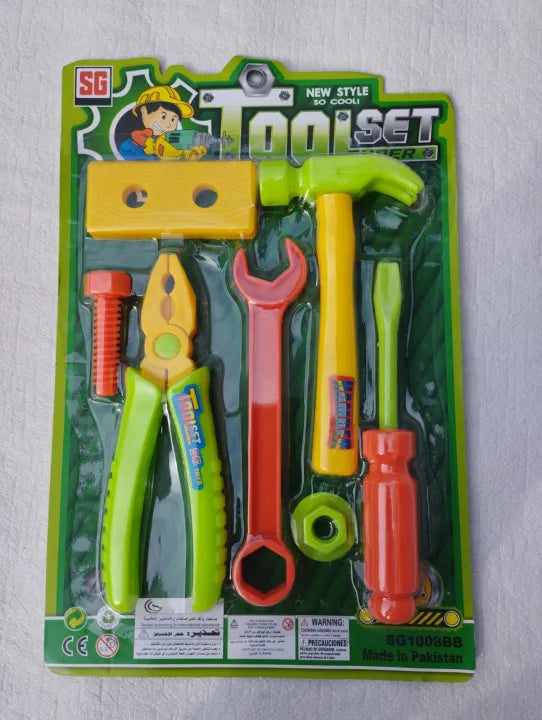 tool set for kids best gift toy, watch ur kid repairing all ur stuff (random set)- Multi color,Kids'Little Engineering Play Set of Tools