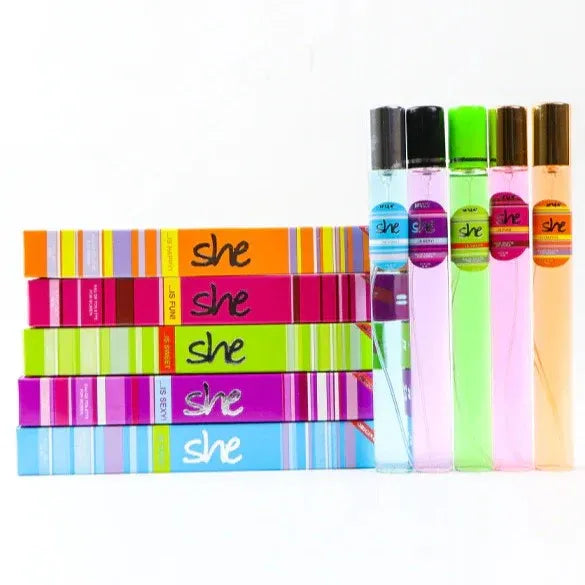 PACK OF 5 SHE Pen Pocket Perfume-35ml For women and Girls Cool Fragrance