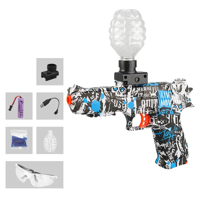 Electric Gel Blaster Glock Gun Toy Automatic Rechargeable Toy gun Electric Shooting Childre
