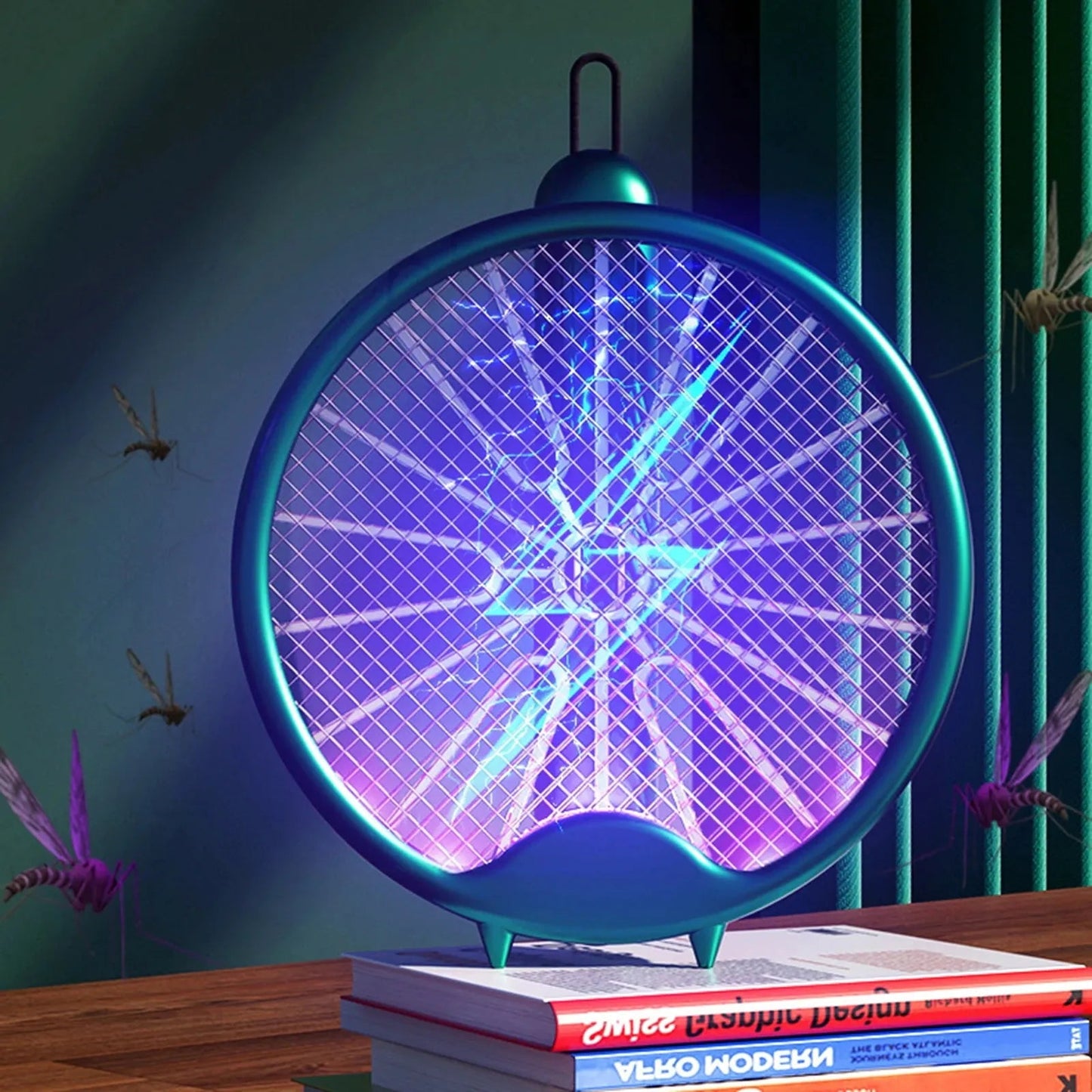 3000V Electric Mosquito Racket Mosquito Killer Lamp USB Rechargeable Foldable Mosquito