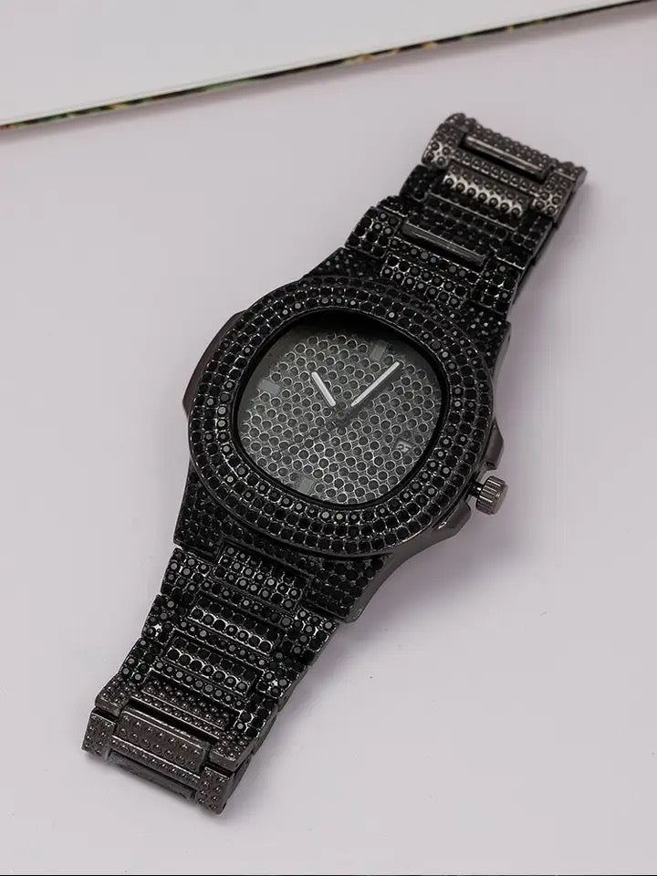 Iced out watch